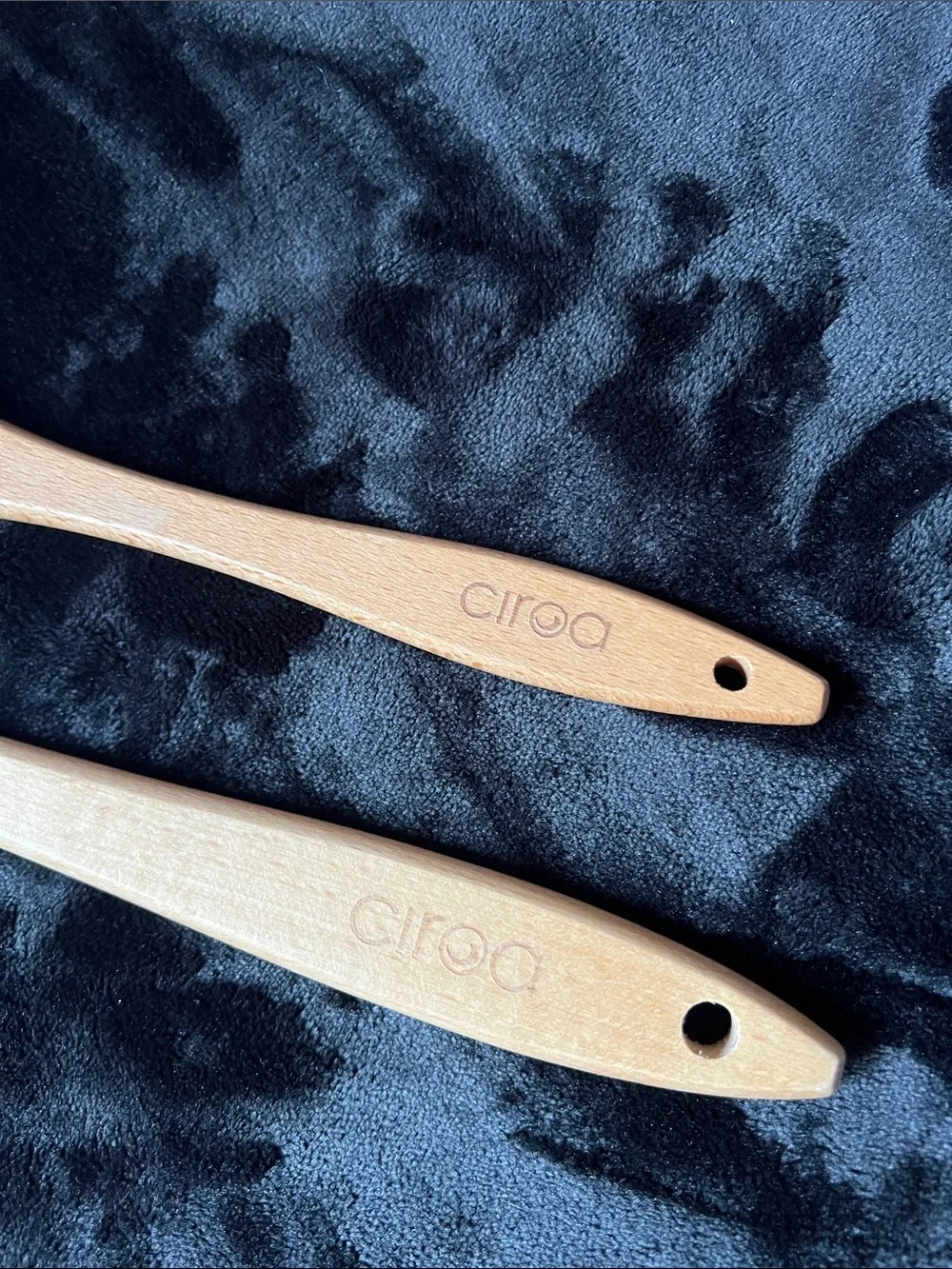Ciroa White Silicone Spatula Set with Pink Accent
